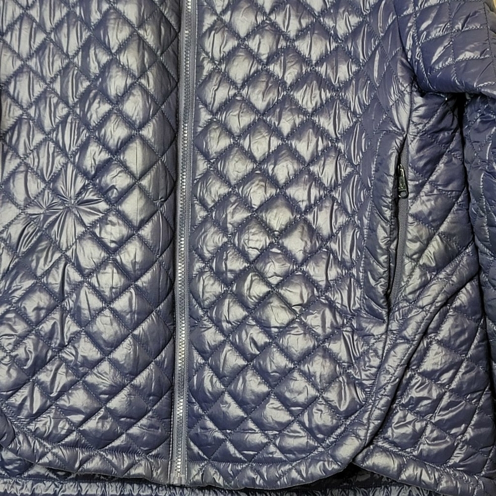 Sam Edelman Puffer Jacket Full Zip Pockets Size XL Quilted Hi Low Puffer Jacket - Picture 6 of 10